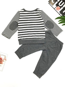 Striped Pullover 2pc. Set