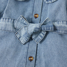 Load image into Gallery viewer, Gabrielle Distressed Denim Dress