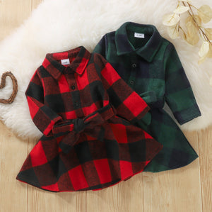 Ava Plaid Dress