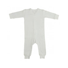 Load image into Gallery viewer, Bambini Infant Wear Infant Interlock White Union Suit