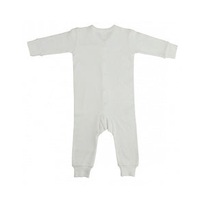 Bambini Infant Wear Infant Interlock White Union Suit